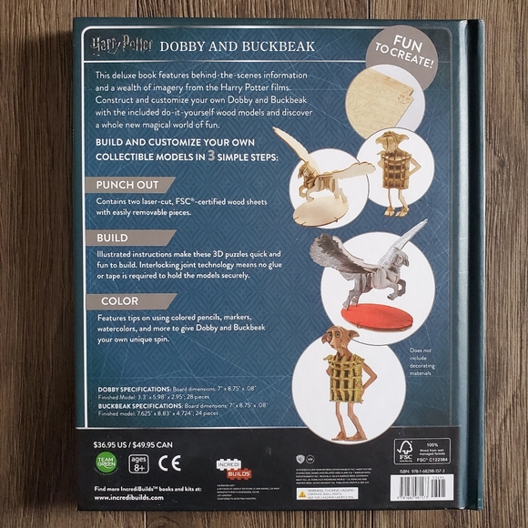 Harry Potter Book and Model Set - Dobby and Buckbeak - Picture 2 of 6